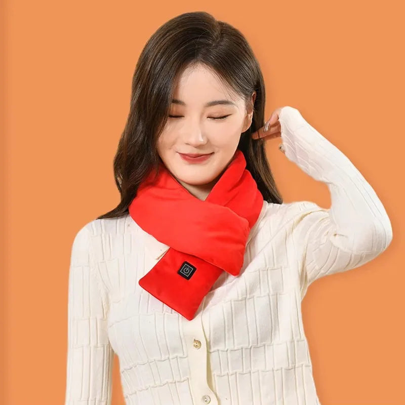 Portable heating scarf