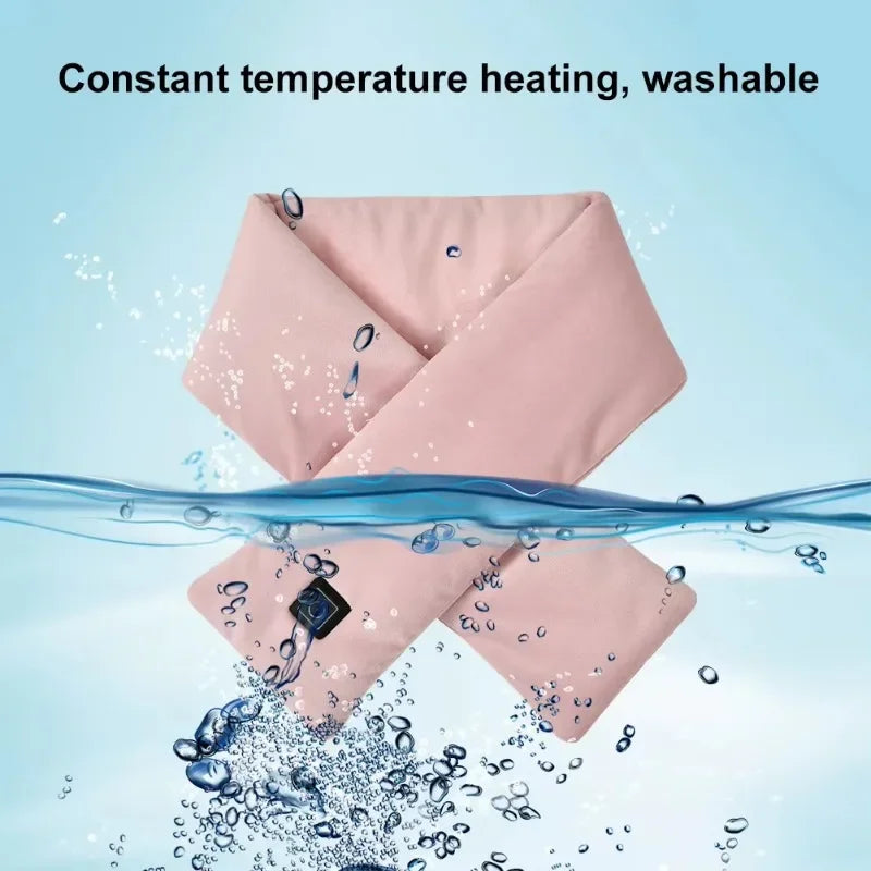 Portable heating scarf